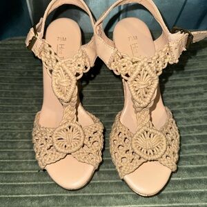 Hot Tomato Tan Woven Sandals